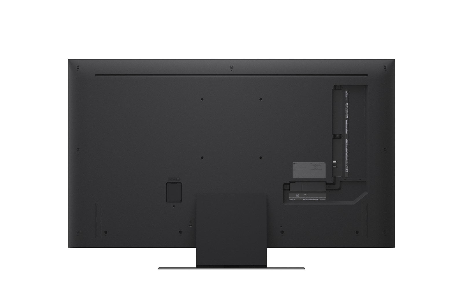 Rückansicht des LG QNED evo TV